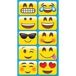 ASHLEY INCORPORATED Non-Magnetic Mini Whiteboard Erasers, Emojis 10 Pack