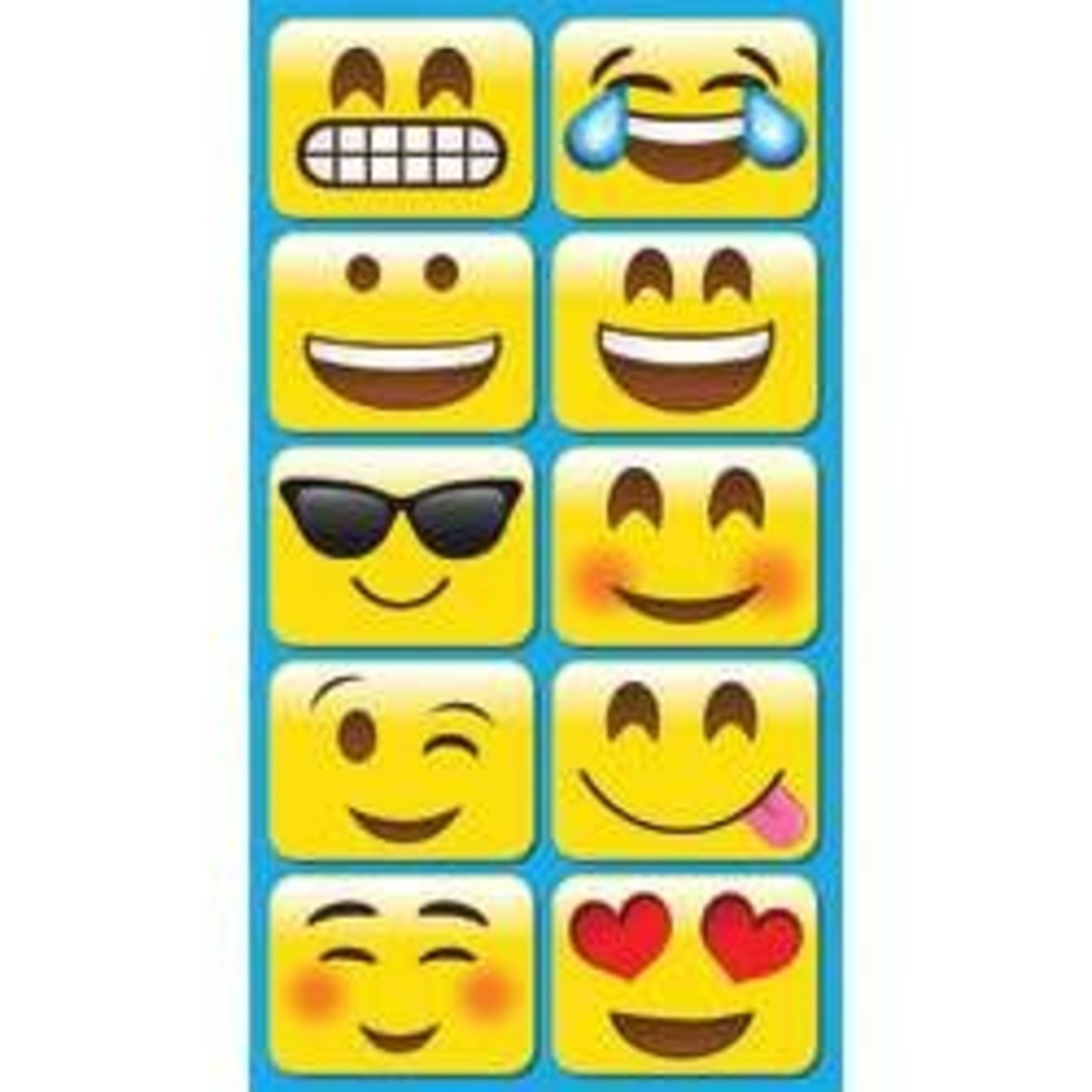 ASHLEY INCORPORATED 10 Pack Non-Magnetic Mini Whiteboard Erasers, Emojis