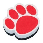 ASHLEY INCORPORATED Magnetic Whiteboard Eraser, Red Paw