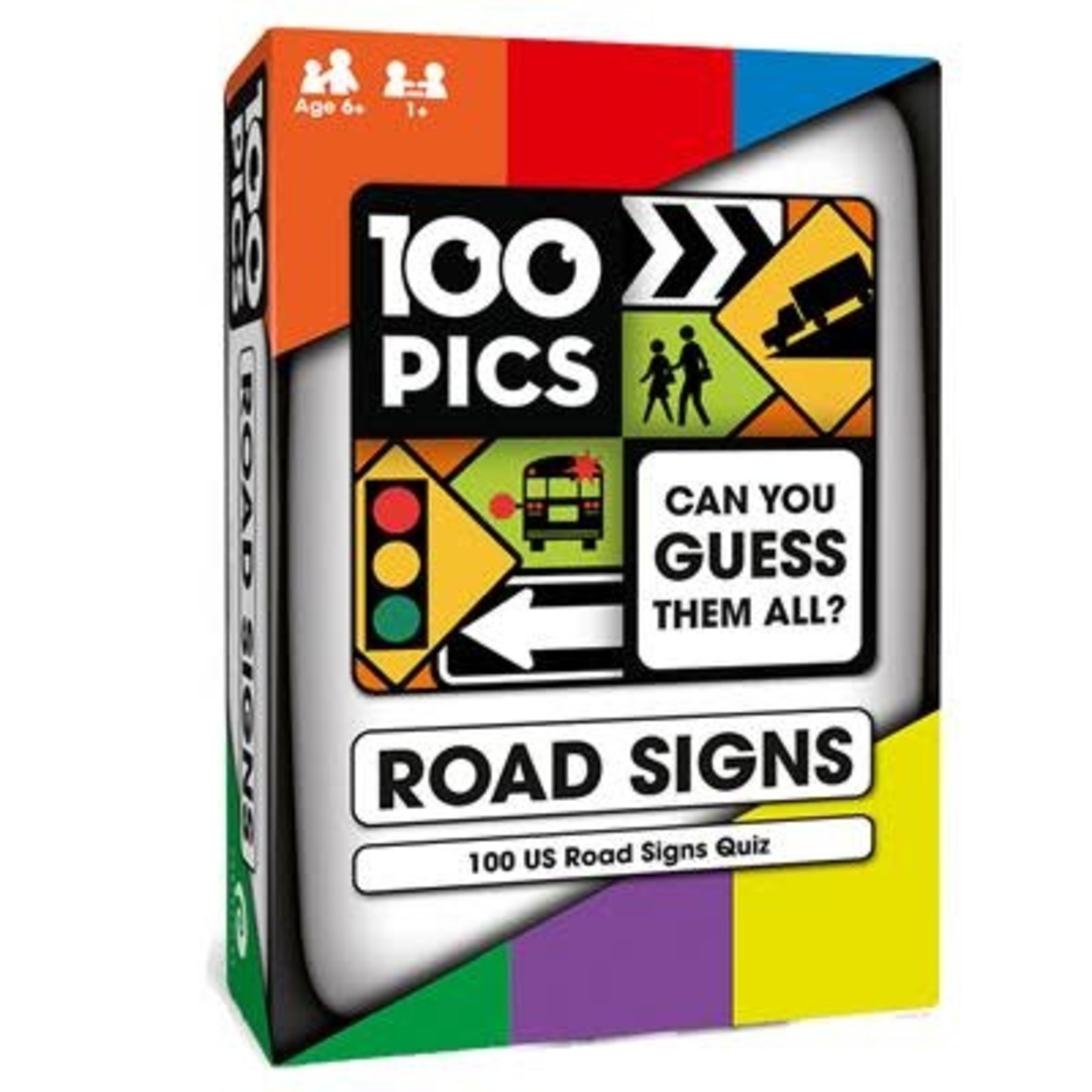 ASMODEE 100 PICS US Road Signs Travel Game