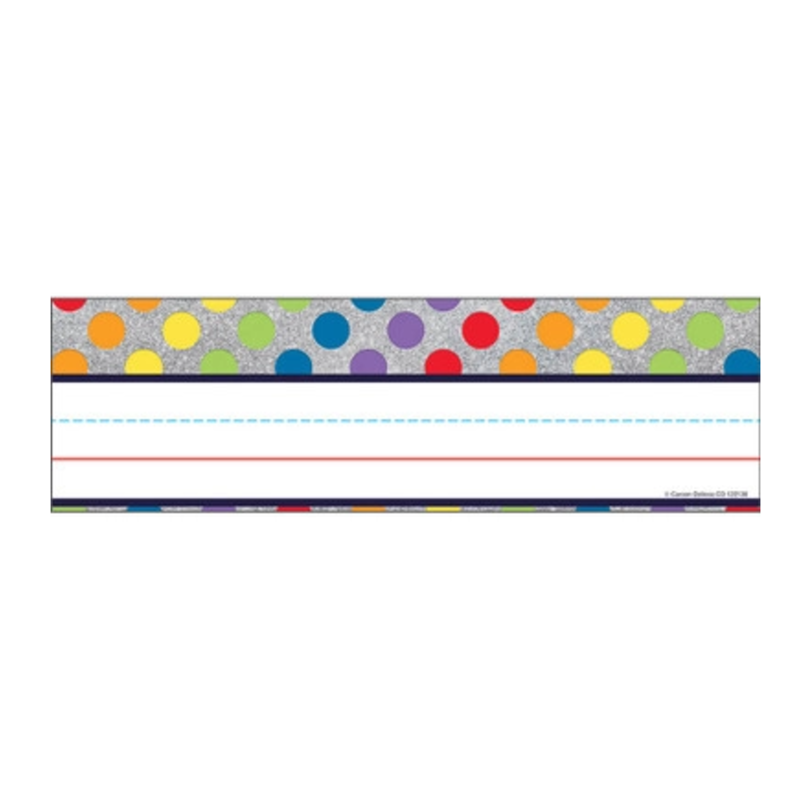 CARSON DELLOSA PUBLISHING CO Rainbow Dots on Glitter Nameplates