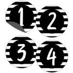 CARSON DELLOSA PUBLISHING CO Simply Stylish Numbers Magnetic Cut-Outs
