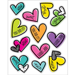 CARSON DELLOSA PUBLISHING CO Kind Vibes Doodle Hearts Motivational Stickers