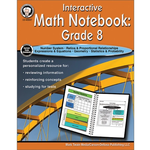 CARSON DELLOSA PUBLISHING CO Interactive Math Notebook Resource Book Grade 8