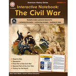 CARSON DELLOSA PUBLISHING CO Interactive Notebook: The Civil War Resource Book Grade 5-8 Paperback