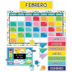 CARSON DELLOSA PUBLISHING CO Happy Place Spanish Calendar Bulletin Board Set