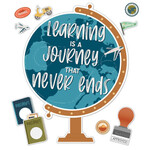 CARSON DELLOSA PUBLISHING CO Learning Is a Journey Bulletin Board Set