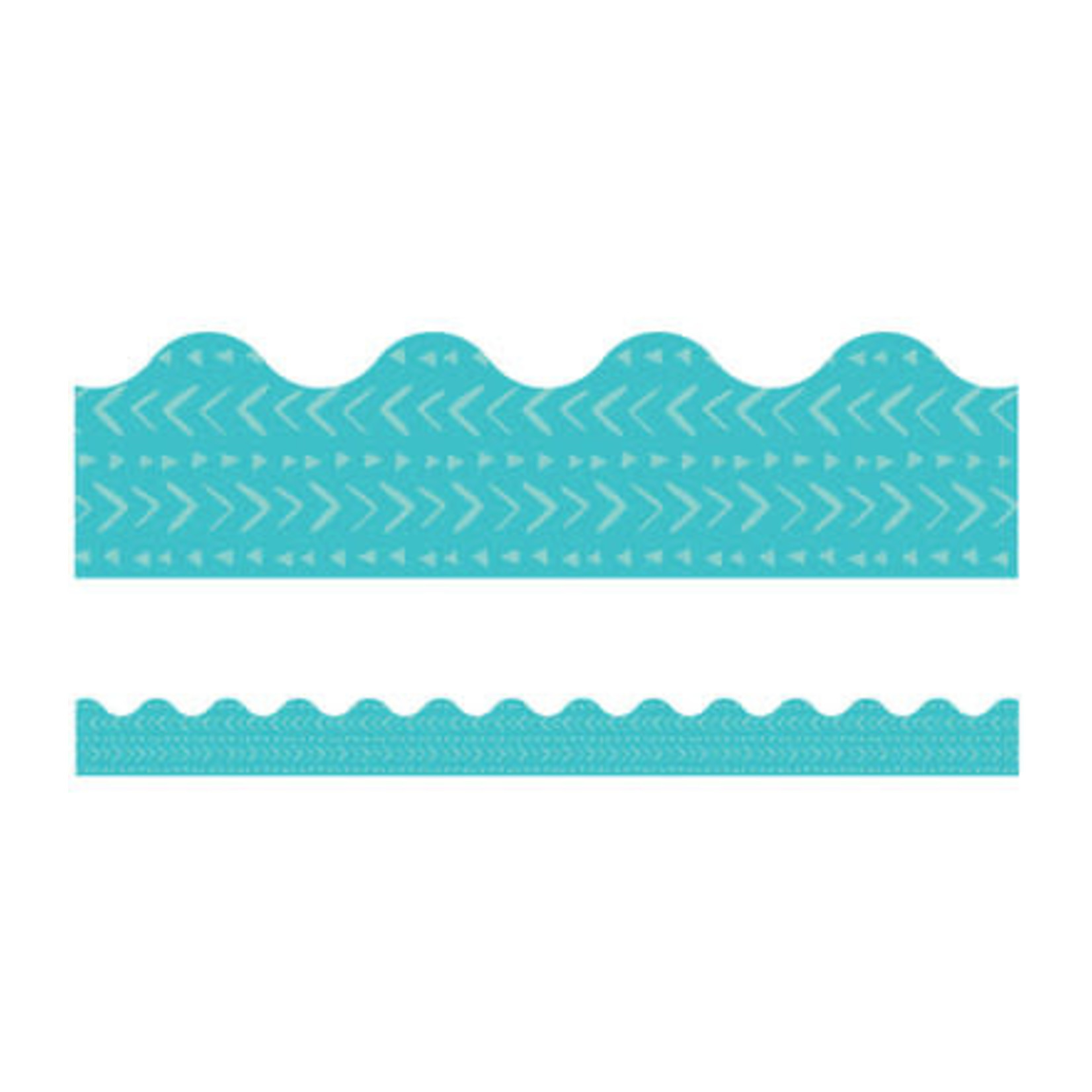 CARSON DELLOSA PUBLISHING CO One World Blue Batik Scalloped Borders