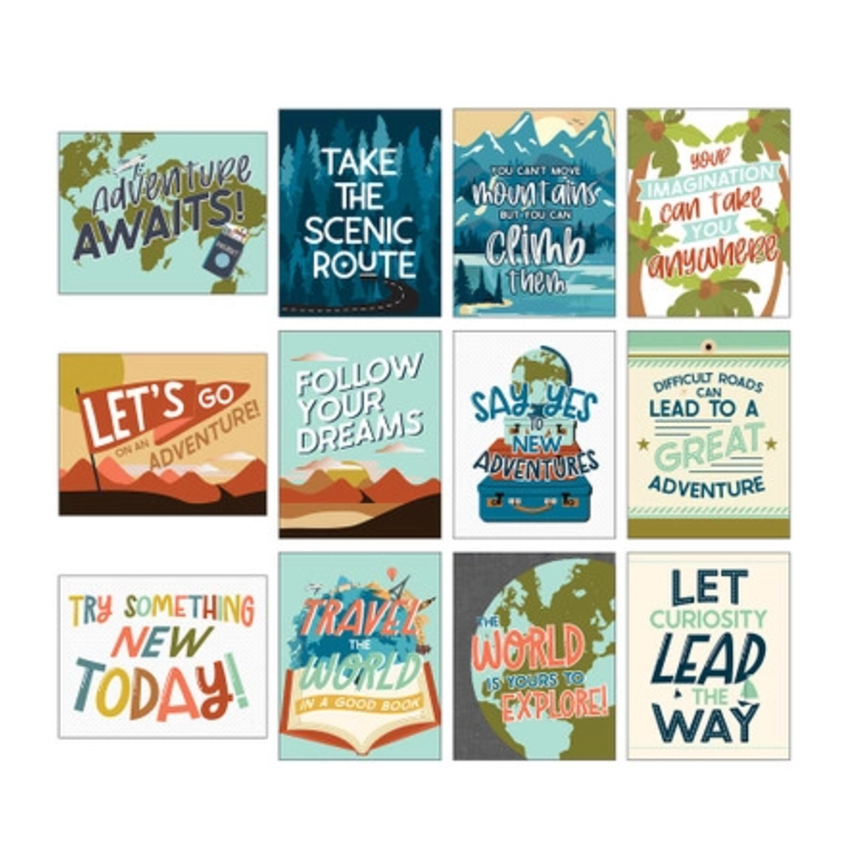 CARSON DELLOSA PUBLISHING CO Mini Posters: Let's Explore Poster Set