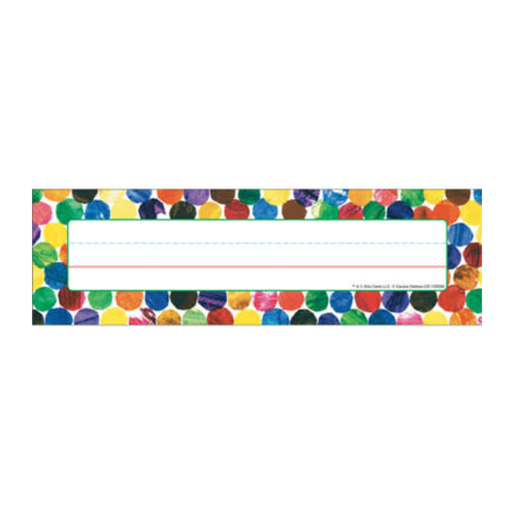 CARSON DELLOSA PUBLISHING CO Eric Carle Dots Nameplates