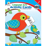CARSON DELLOSA PUBLISHING CO Language Arts Activity Cards for School and Home Resource Book Grade 1