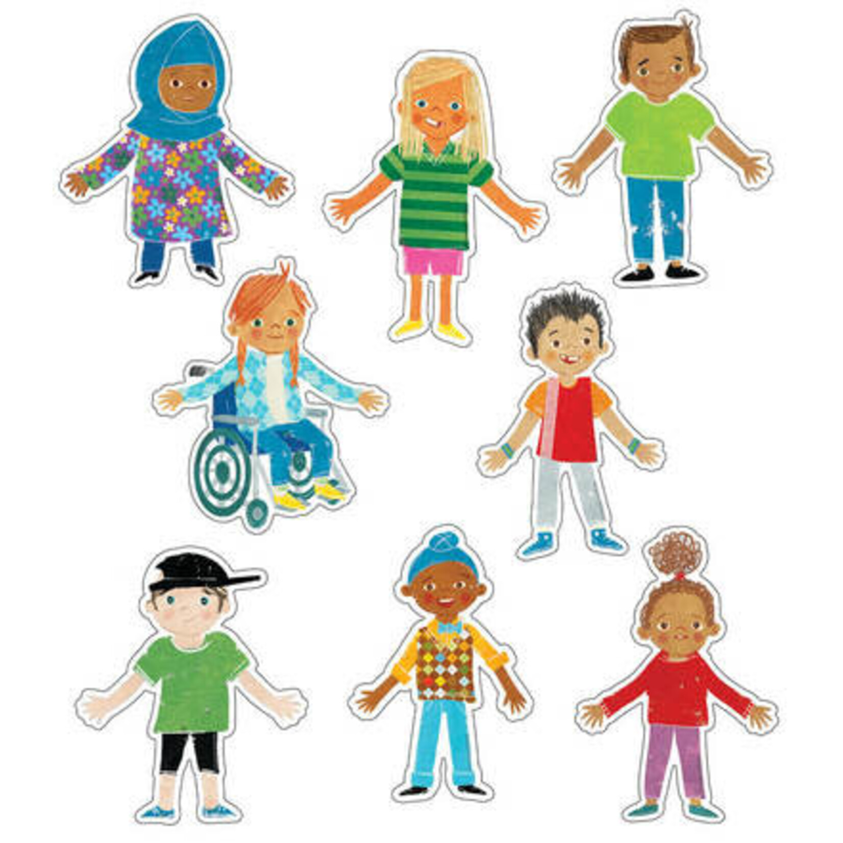 CARSON DELLOSA PUBLISHING CO All Are Welcome Kids Cut-Outs
