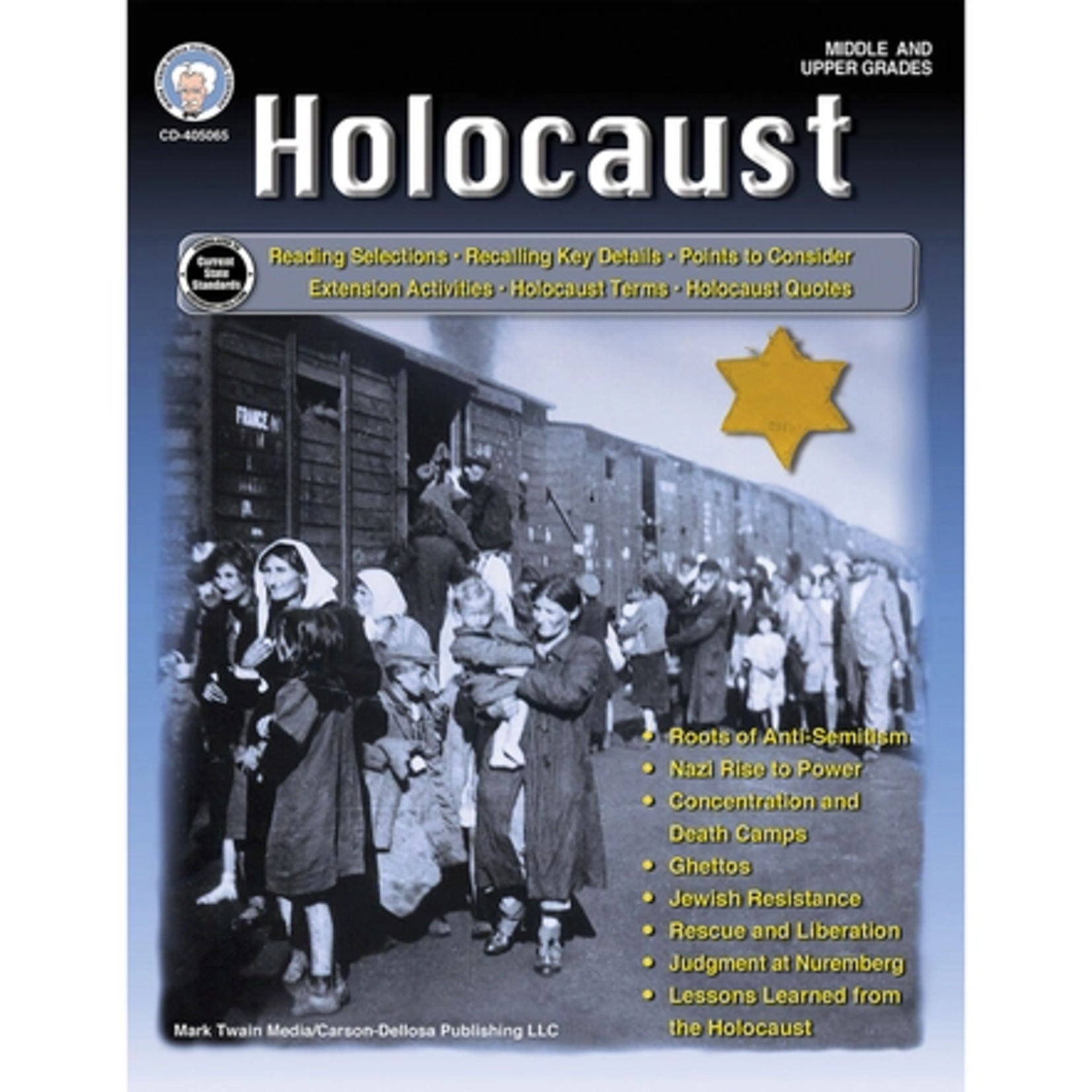CARSON DELLOSA PUBLISHING CO Holocaust Workbook Grade 6-12
