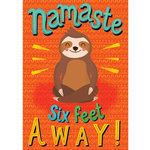 CARSON DELLOSA PUBLISHING CO Namaste Six Feet Away! Poster