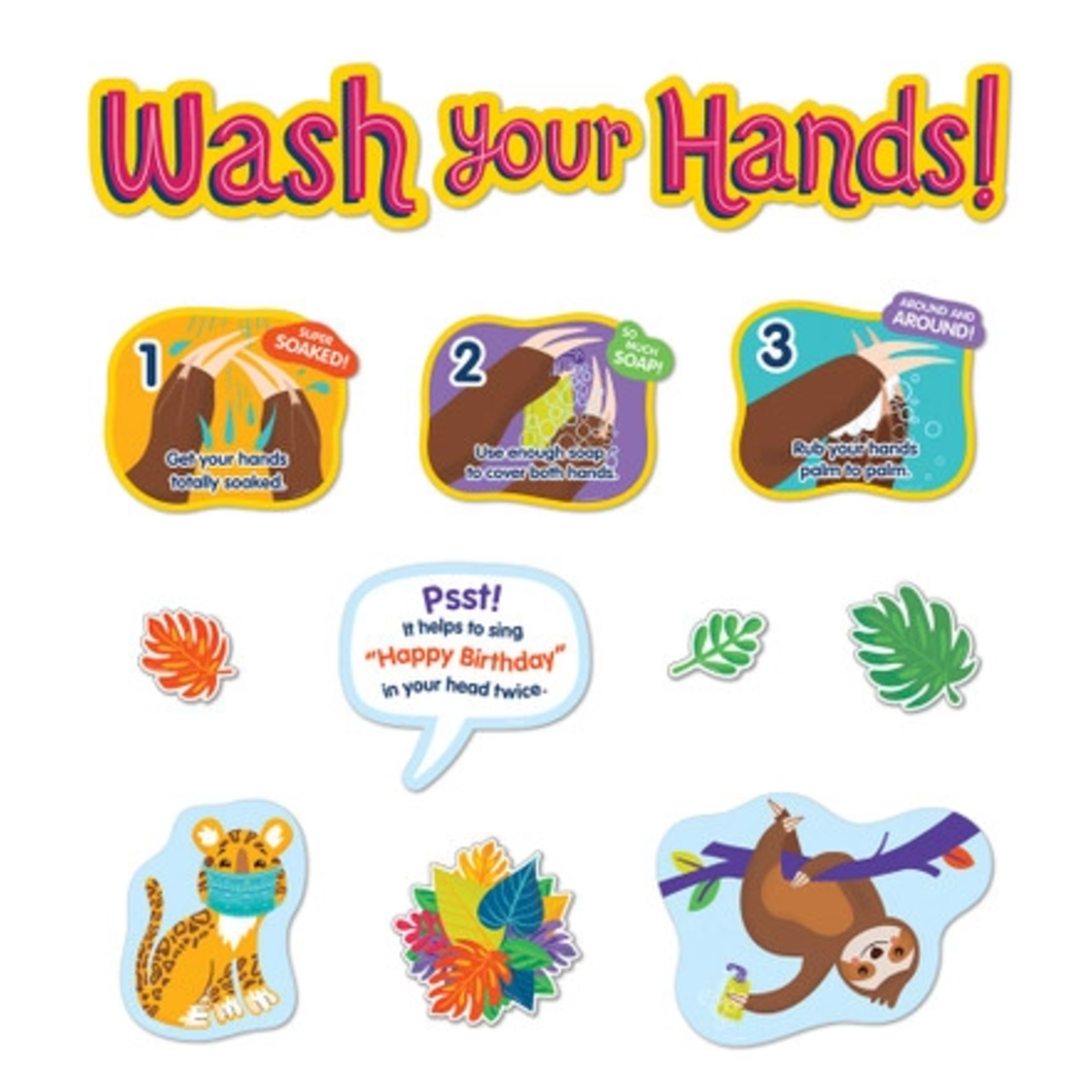 CARSON DELLOSA PUBLISHING CO Handwashing Bulletin Board Set