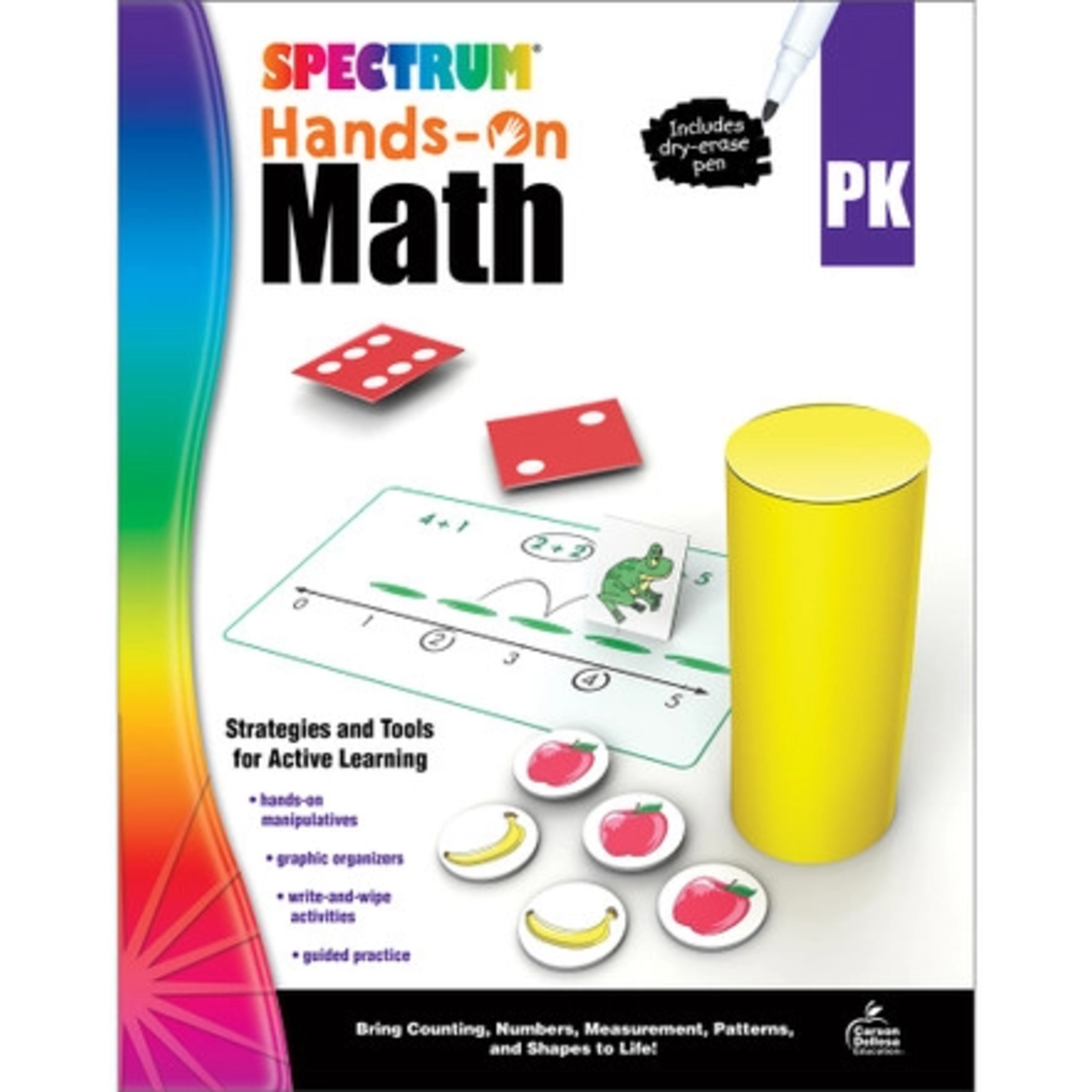 CARSON DELLOSA PUBLISHING CO Spectrum Hands-On Math Workbook Grade PK