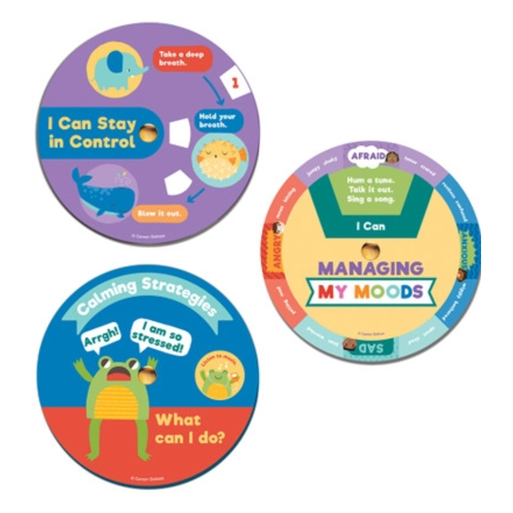 CARSON DELLOSA PUBLISHING CO EZ-Spin: Calming Wheels Manipulative\