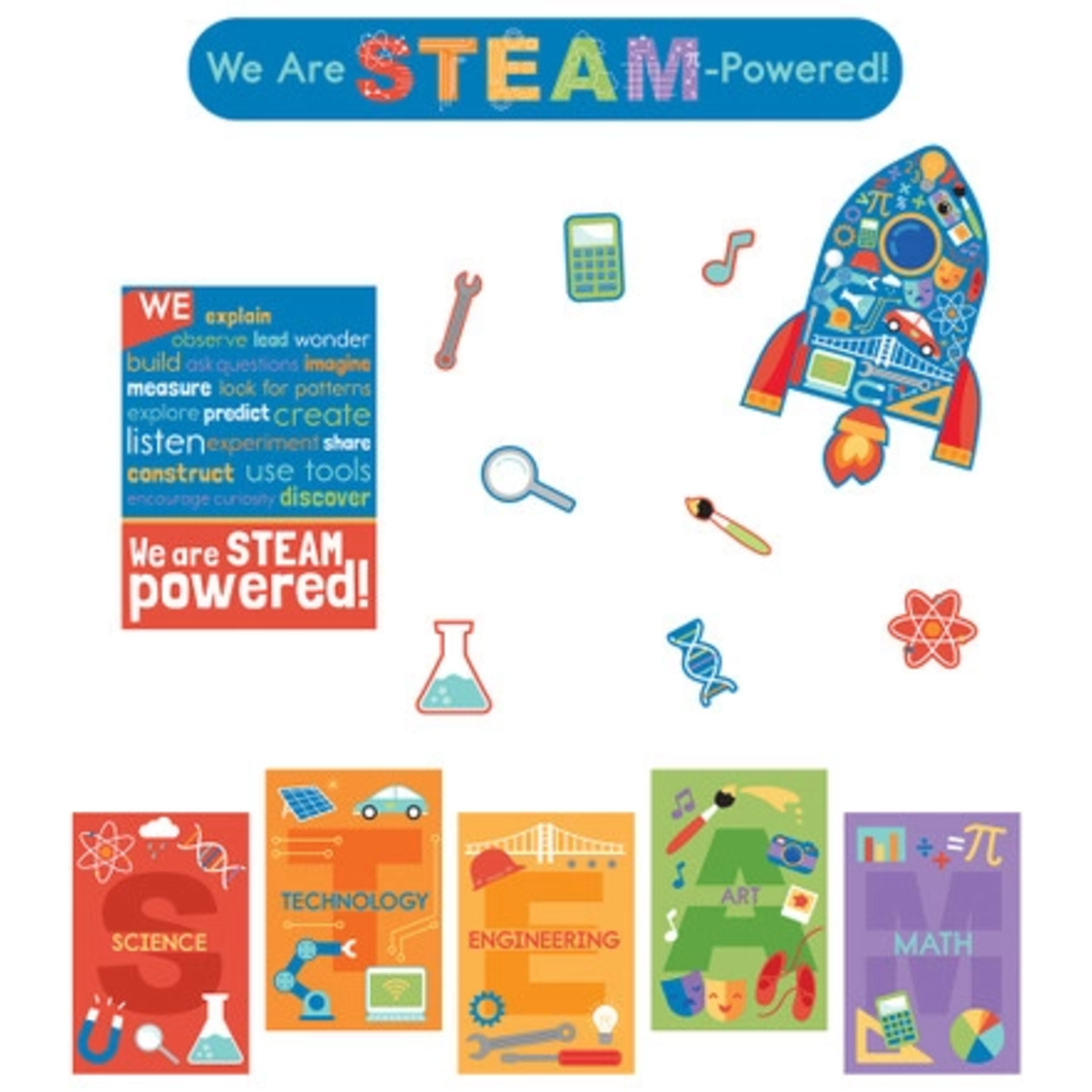 CARSON DELLOSA PUBLISHING CO STEAM Bulletin Board Set