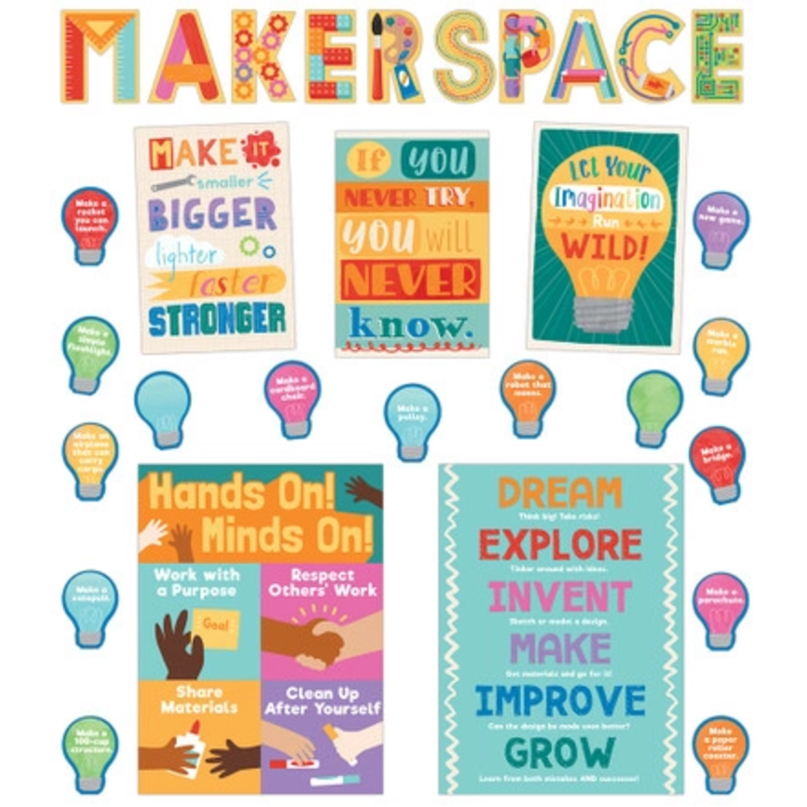 CARSON DELLOSA PUBLISHING CO Makerspace Bulletin Board Set