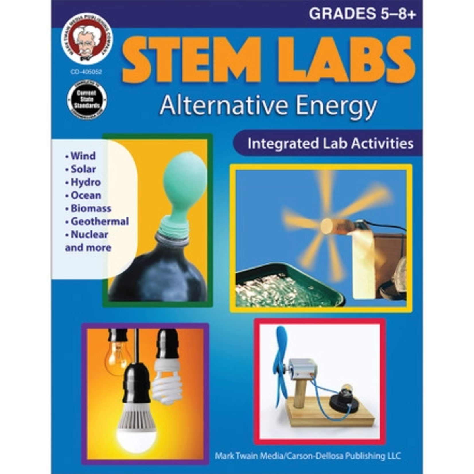 CARSON DELLOSA PUBLISHING CO STEM Labs: Alternative Energy Workbook Grade 5-12 Paperback