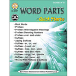 CARSON DELLOSA PUBLISHING CO Word Parts Quick Starts Workbook Grade 4-12