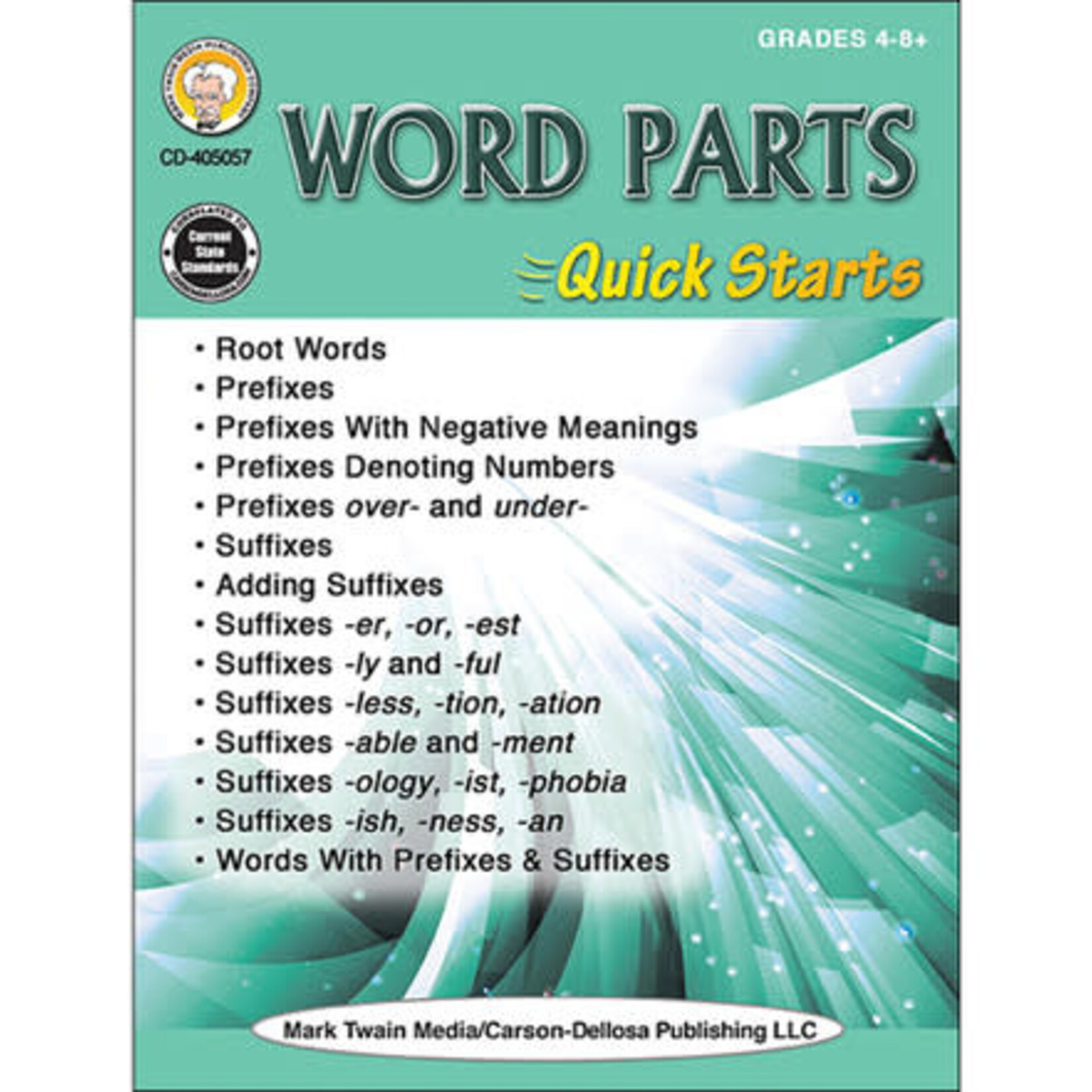 CARSON DELLOSA PUBLISHING CO Word Parts Quick Starts Workbook Grade 4-12