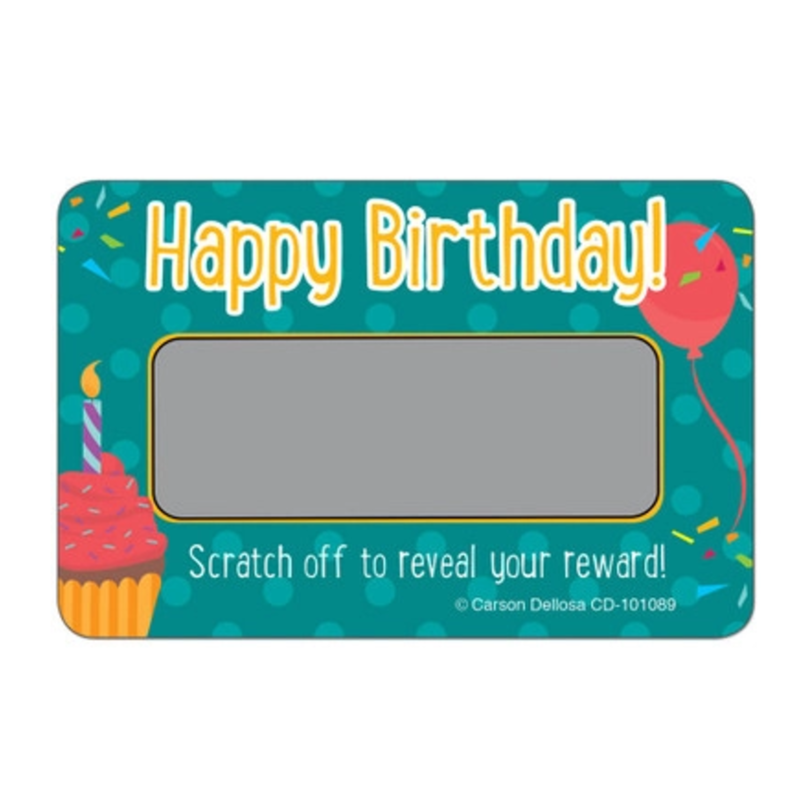 CARSON DELLOSA PUBLISHING CO Happy Birthday! Scratch Off Awards & Certificates