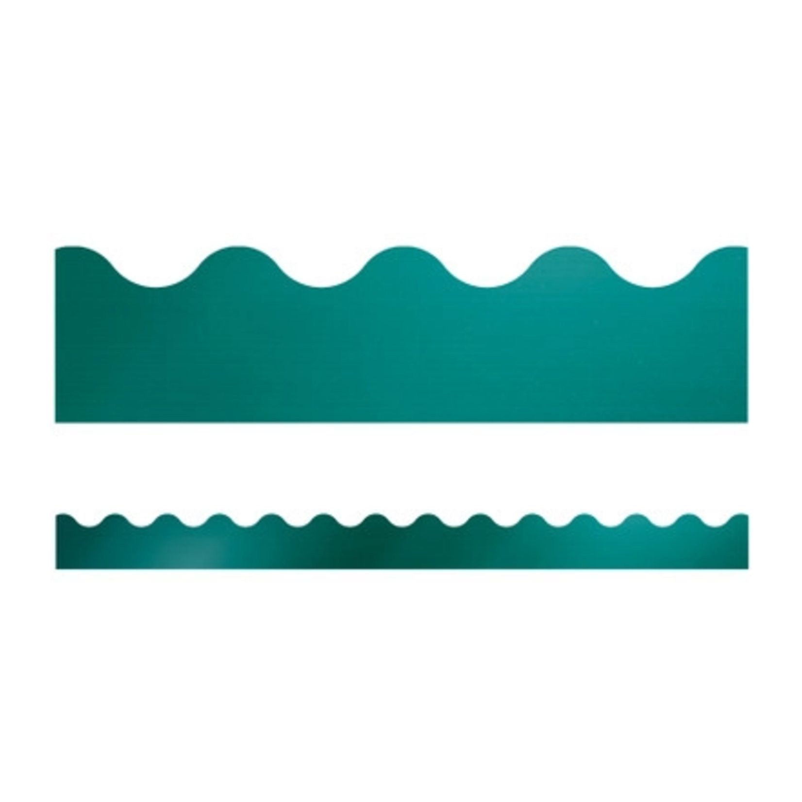 CARSON DELLOSA PUBLISHING CO Teal Foil Scalloped Borders