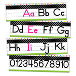 CARSON DELLOSA PUBLISHING CO Simply Stylish Tropical Alphabet Line: Manuscript Mini Bulletin Board Set