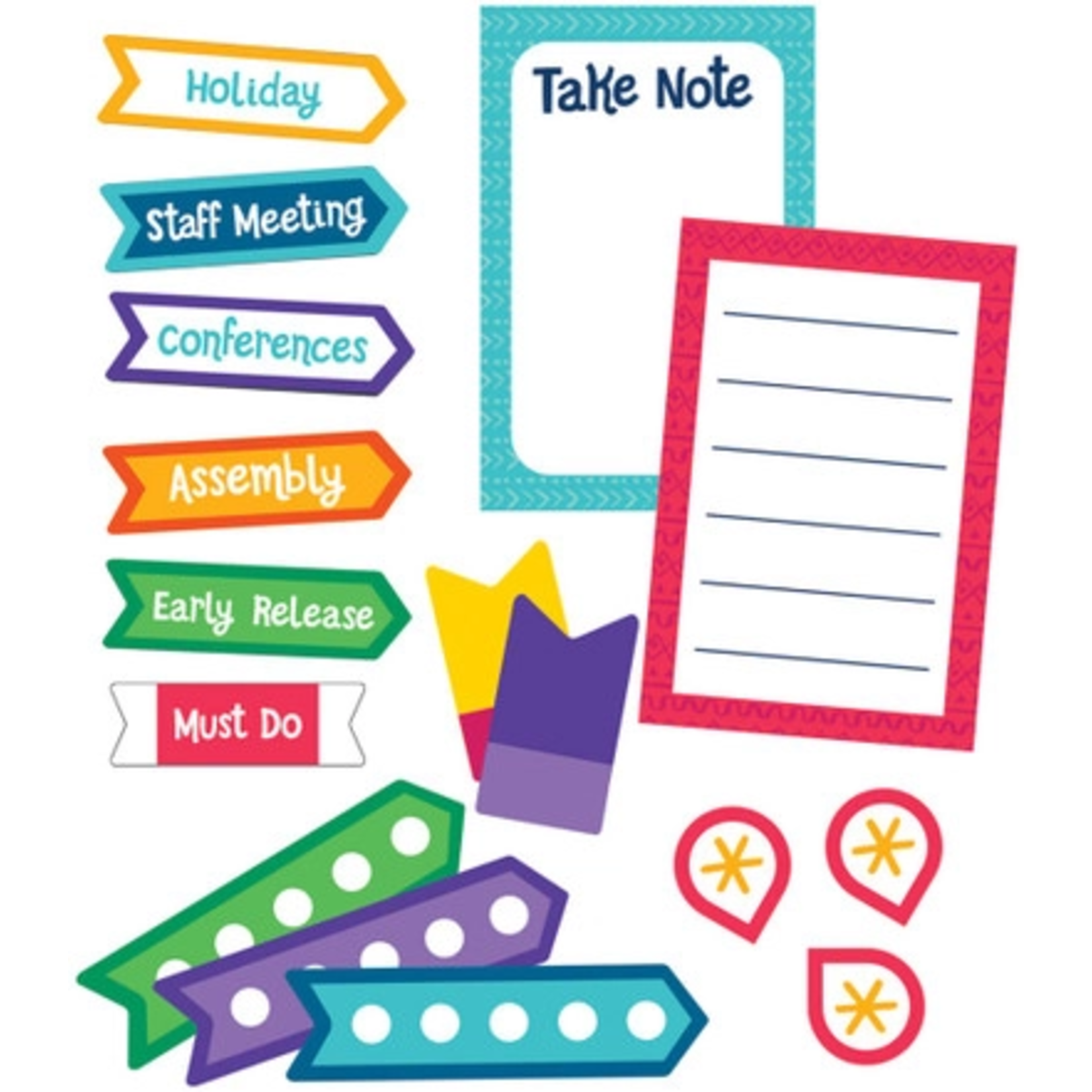 CARSON DELLOSA PUBLISHING CO CLM One World Planner Accents Sticker Pack