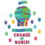 CARSON DELLOSA PUBLISHING CO CLM Together We Can Change the World Bulletin Board Set