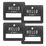 CARSON DELLOSA PUBLISHING CO School Girl: Industrial Cafe Chalkboard Hello Name Tags