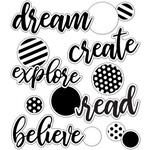 CARSON DELLOSA PUBLISHING CO Simply Stylish Script Words: Teach Mini Bulletin Board Set