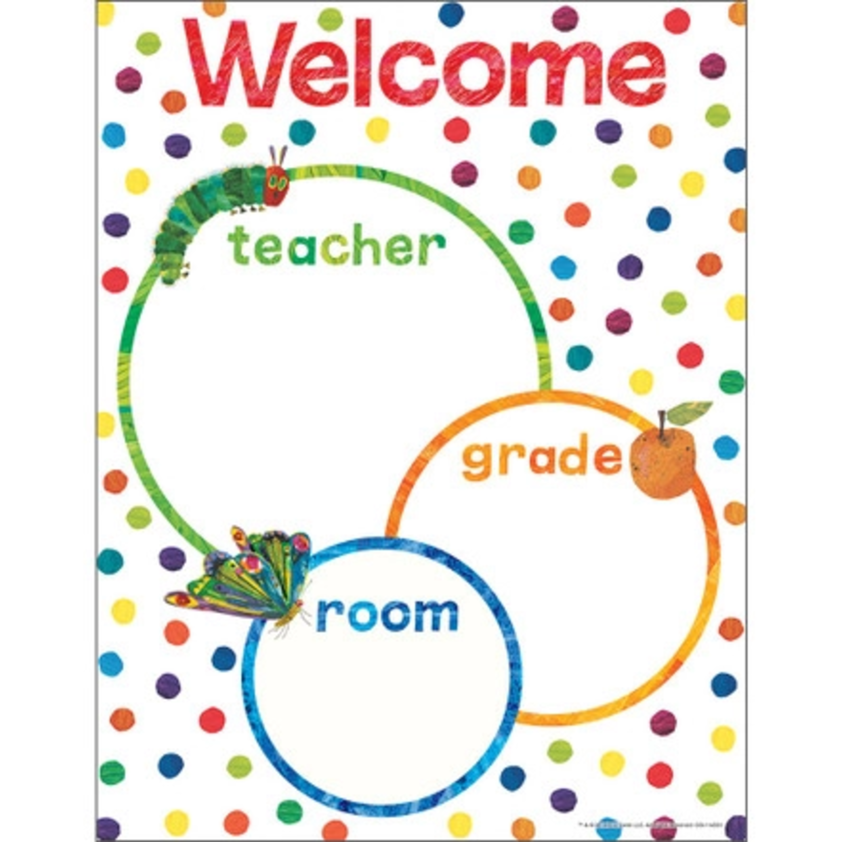CARSON DELLOSA PUBLISHING CO World of Eric Carle™ Welcome Chart