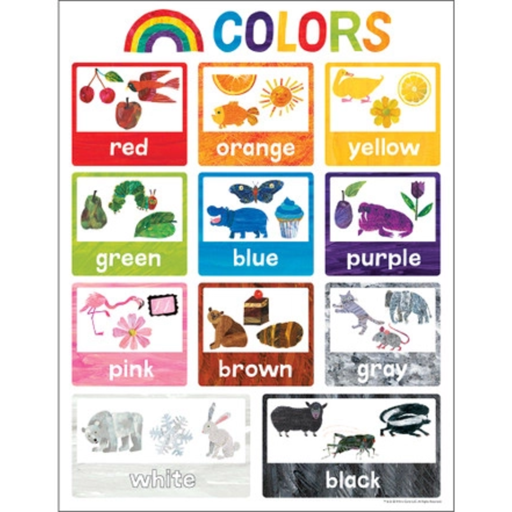 CARSON DELLOSA PUBLISHING CO World of Eric Carle™ Colors Chart Grade PK-2