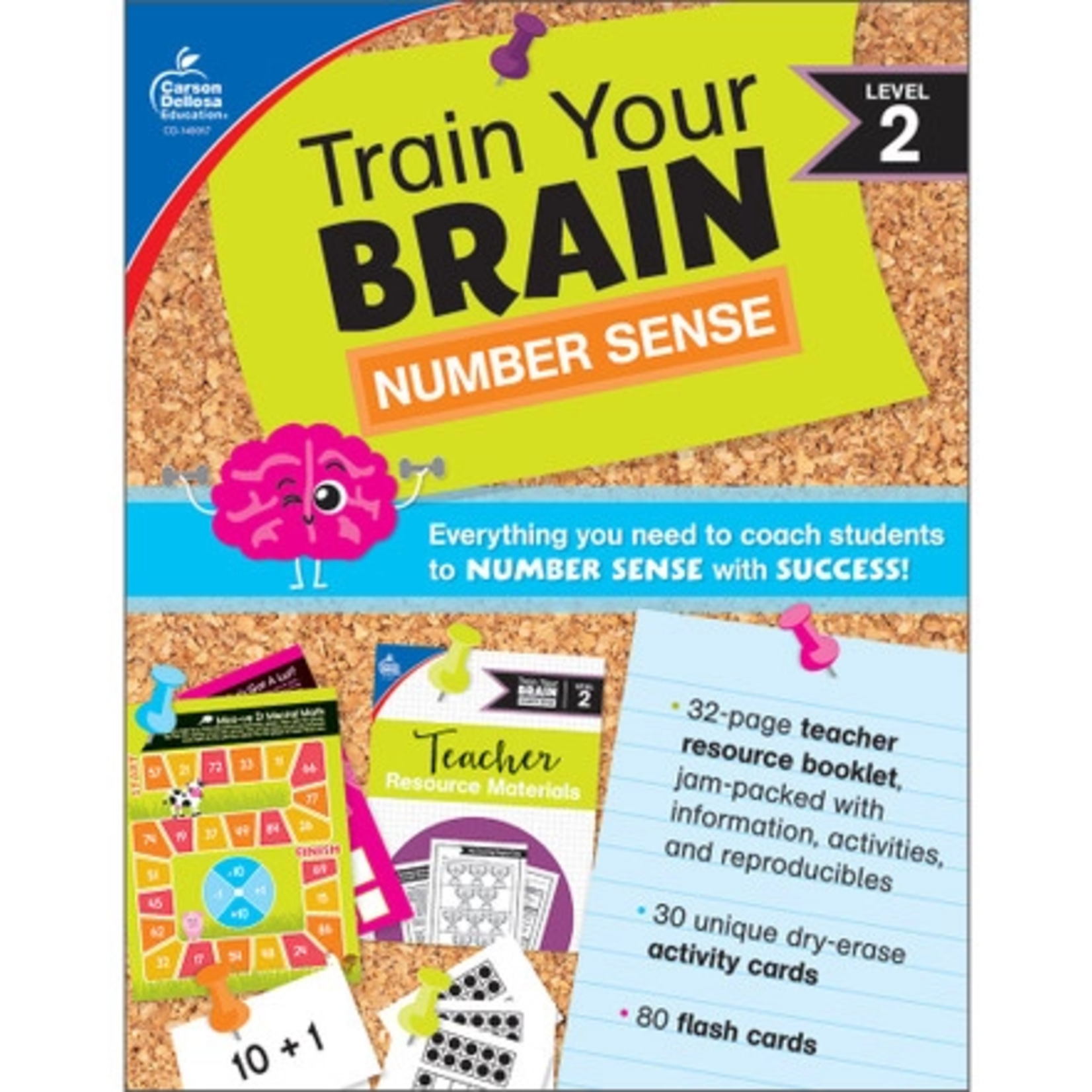 CARSON DELLOSA PUBLISHING CO Train Your Brain: Number Sense Level 2 Classroom Kit Grade K-2