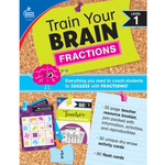 CARSON DELLOSA PUBLISHING CO Train Your Brain: Fractions Level 1 Classroom Kit Grade 2-4