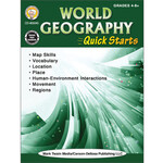 CARSON DELLOSA PUBLISHING CO World Geography Quick Starts Workbook Grade 4-12 Paperback