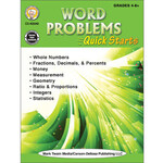 CARSON DELLOSA PUBLISHING CO Word Problems Quick Starts Workbook Grade 4-12