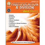 CARSON DELLOSA PUBLISHING CO Multiplication & Division Quick Starts Workbook Grade 4-12