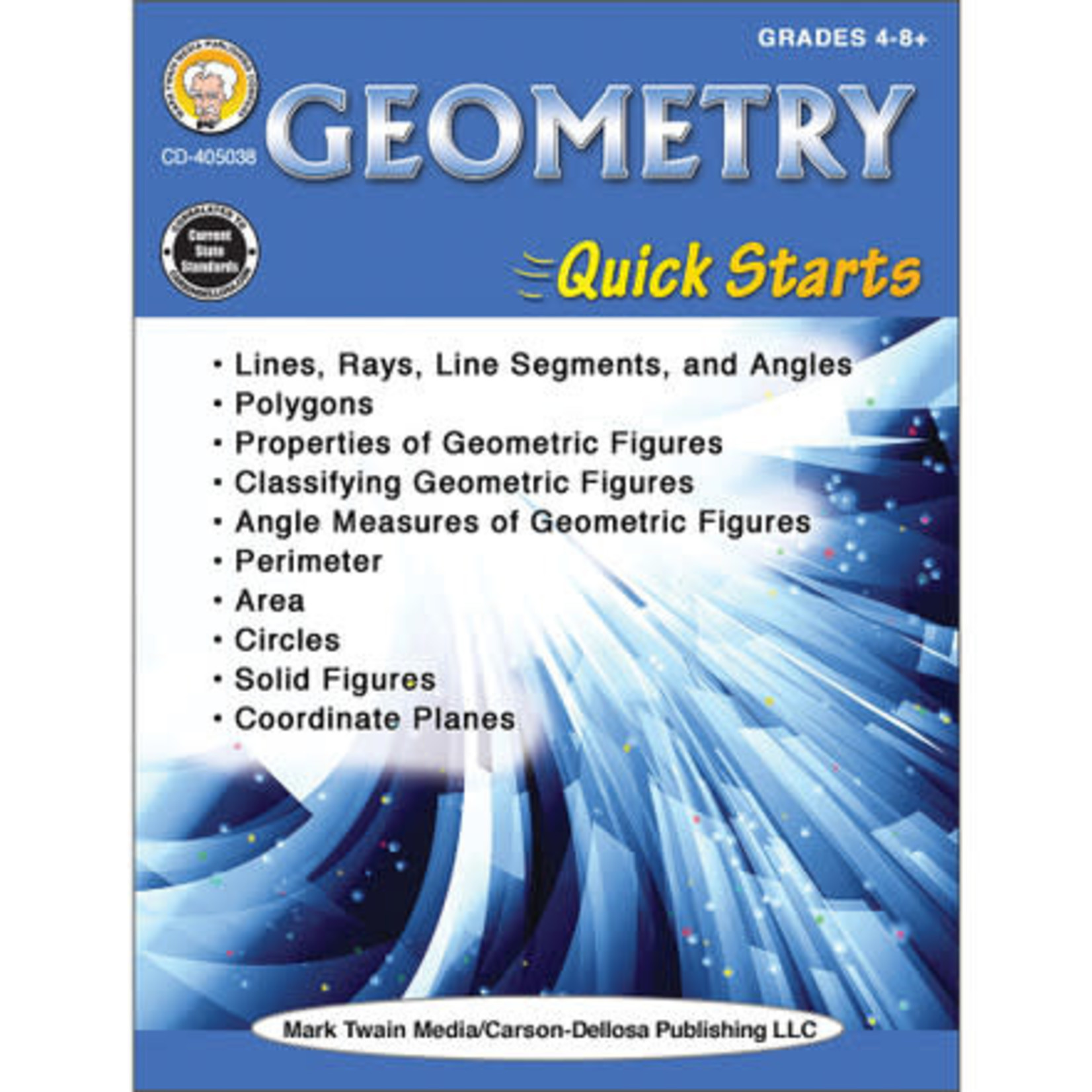 CARSON DELLOSA PUBLISHING CO Geometry Quick Starts Workbook Grade 4-12