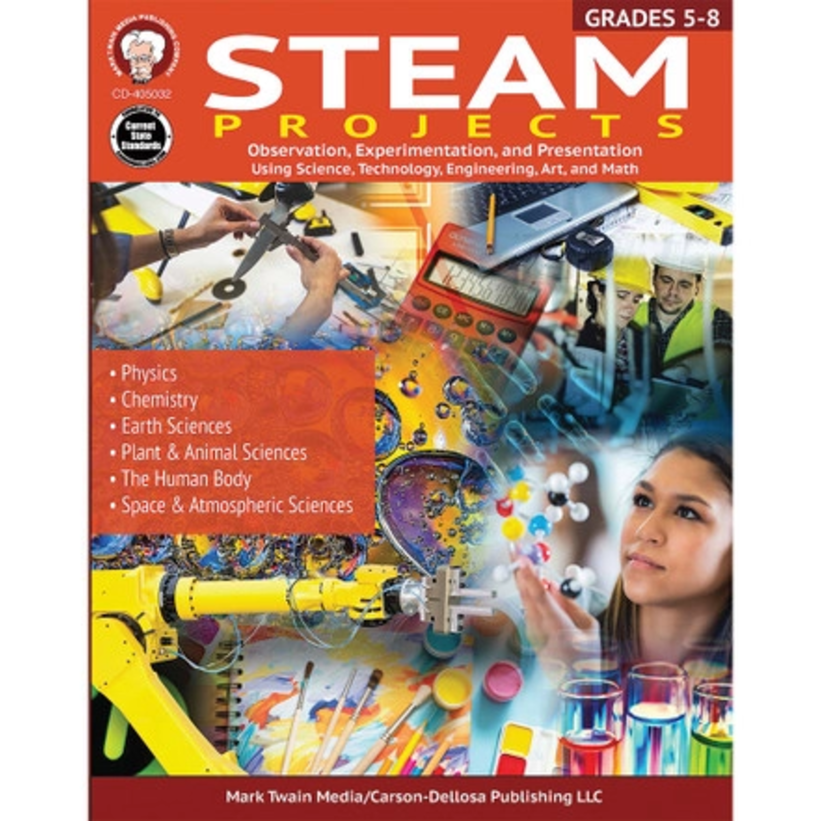 CARSON DELLOSA PUBLISHING CO STEAM Projects Workbook Grade 5-8