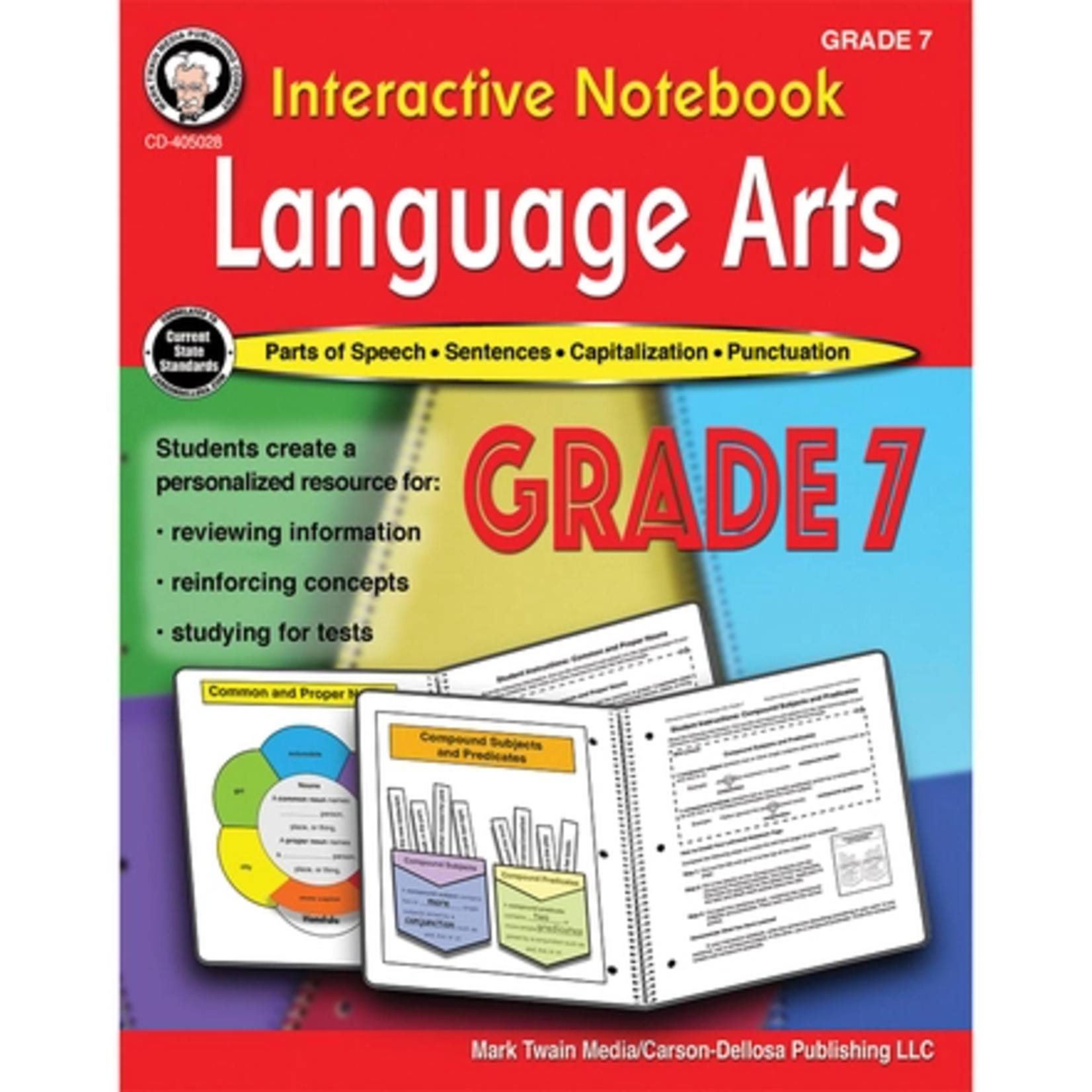 CARSON DELLOSA PUBLISHING CO Interactive Notebook: Language Arts Resource Book Grade 7