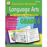 CARSON DELLOSA PUBLISHING CO Interactive Notebook: Language Arts Resource Book Grade 6