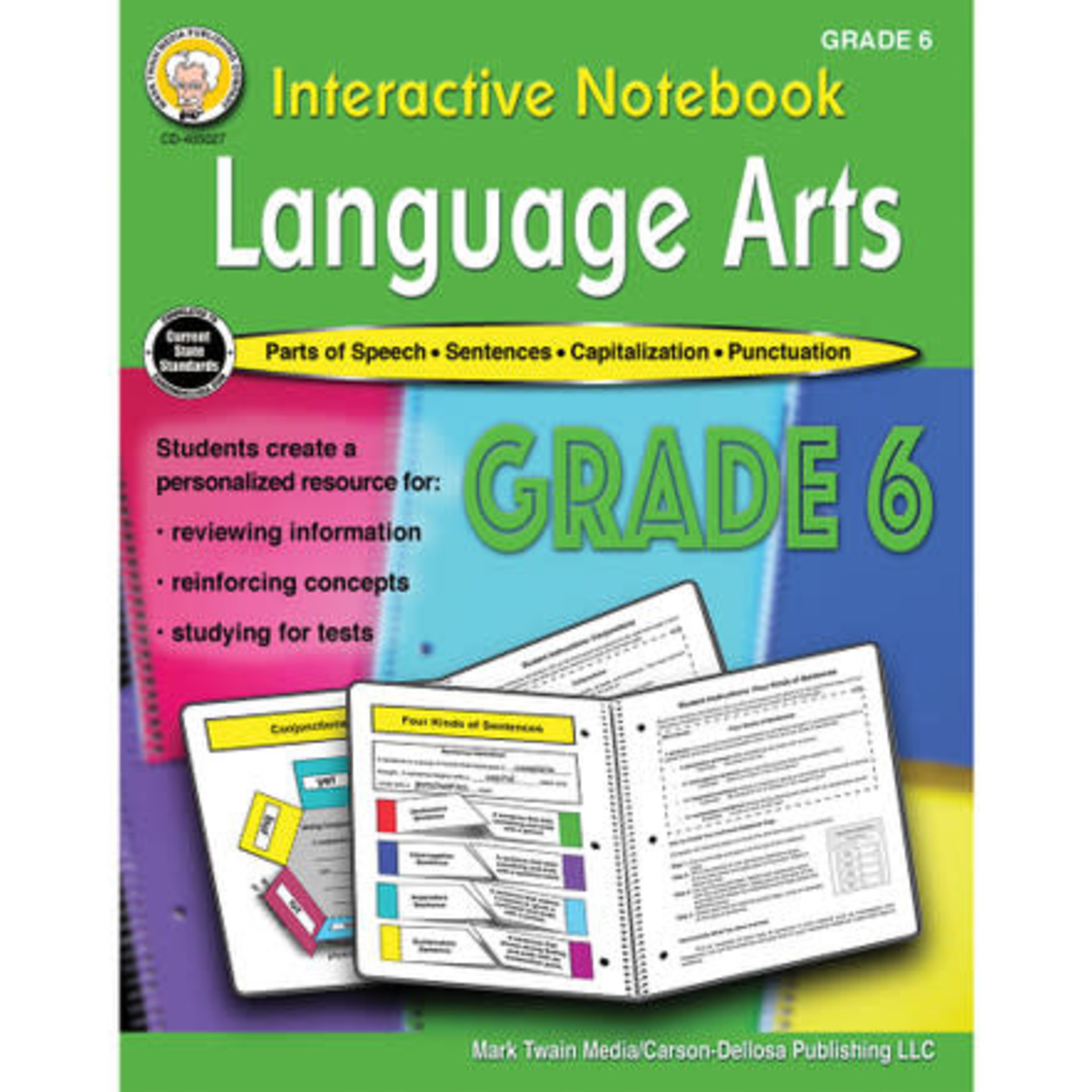 CARSON DELLOSA PUBLISHING CO Interactive Notebook: Language Arts Resource Book Grade 6