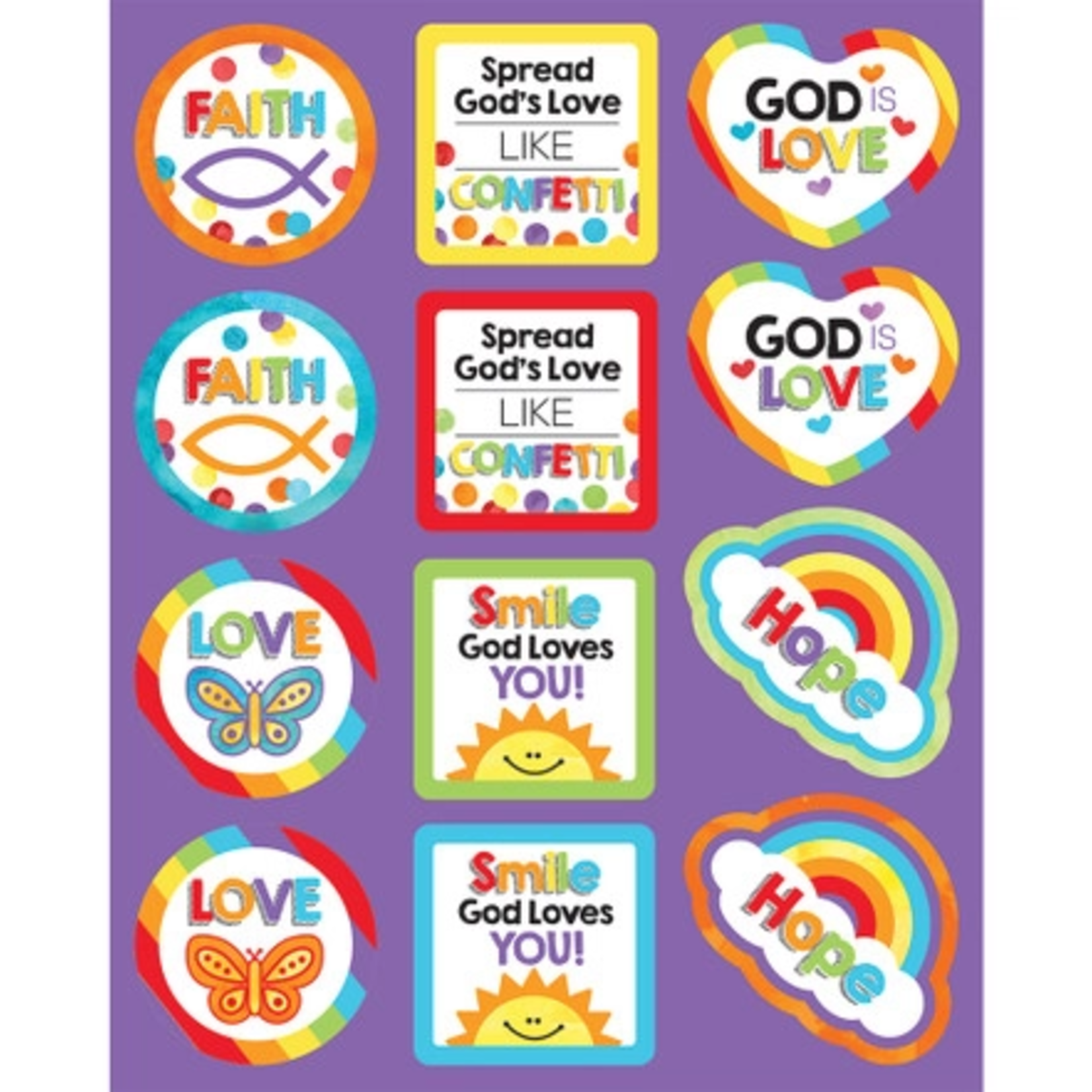 CARSON DELLOSA PUBLISHING CO God's Love Sticker Pack
