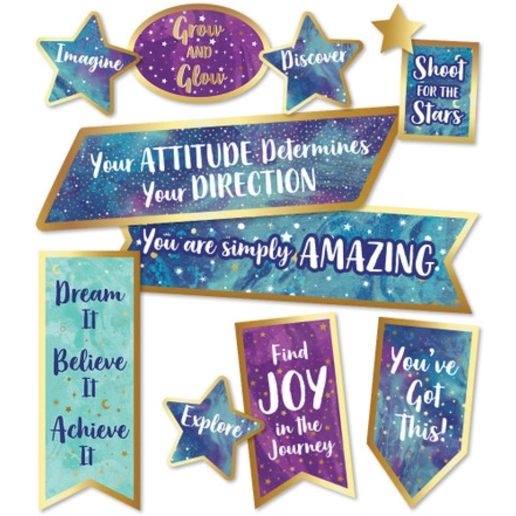 CARSON DELLOSA PUBLISHING CO CLM Motivational Signs Mini Bulletin Board Set