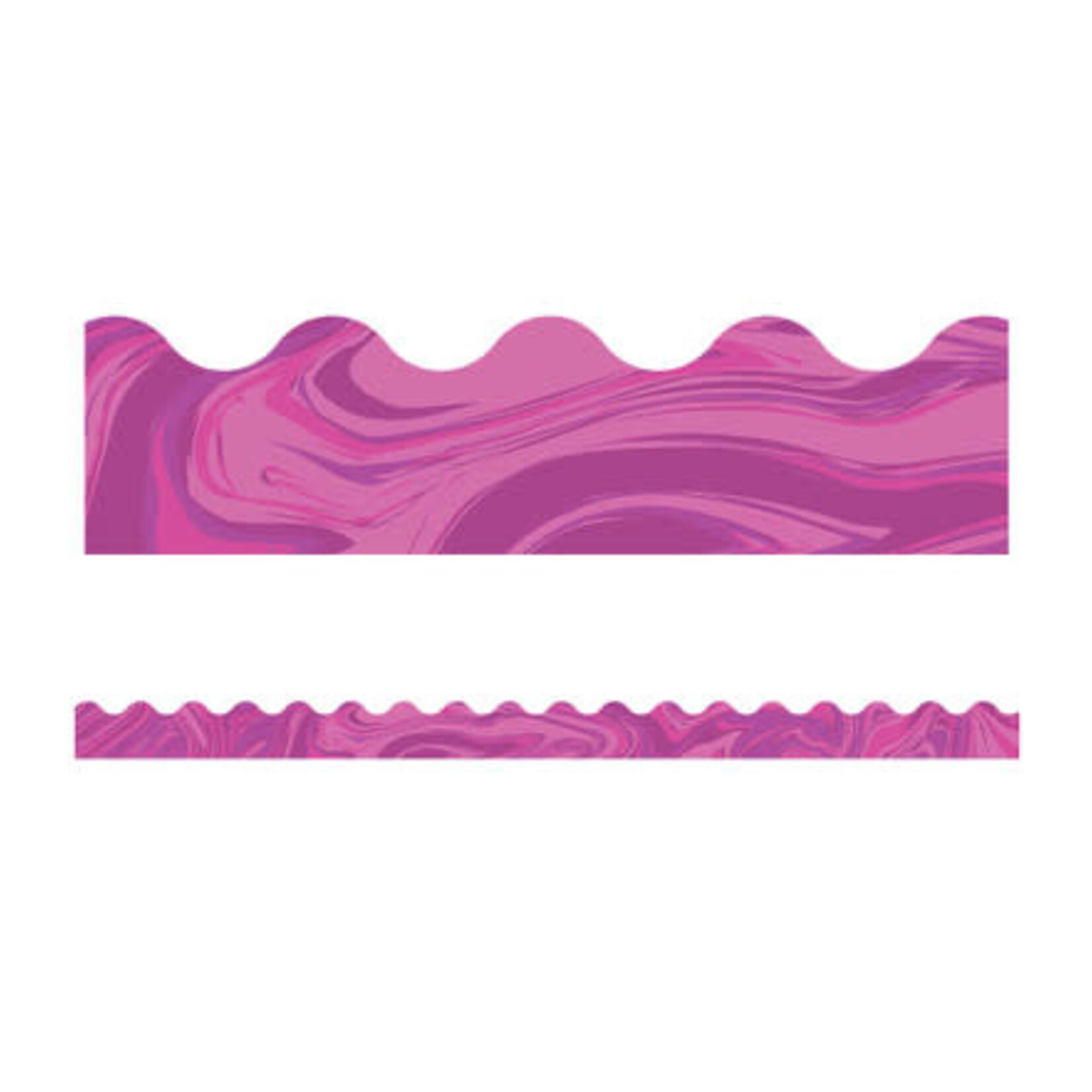CARSON DELLOSA PUBLISHING CO Pink Marble Scalloped Borders