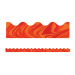 CARSON DELLOSA PUBLISHING CO CLM Red Marble Scalloped Borders