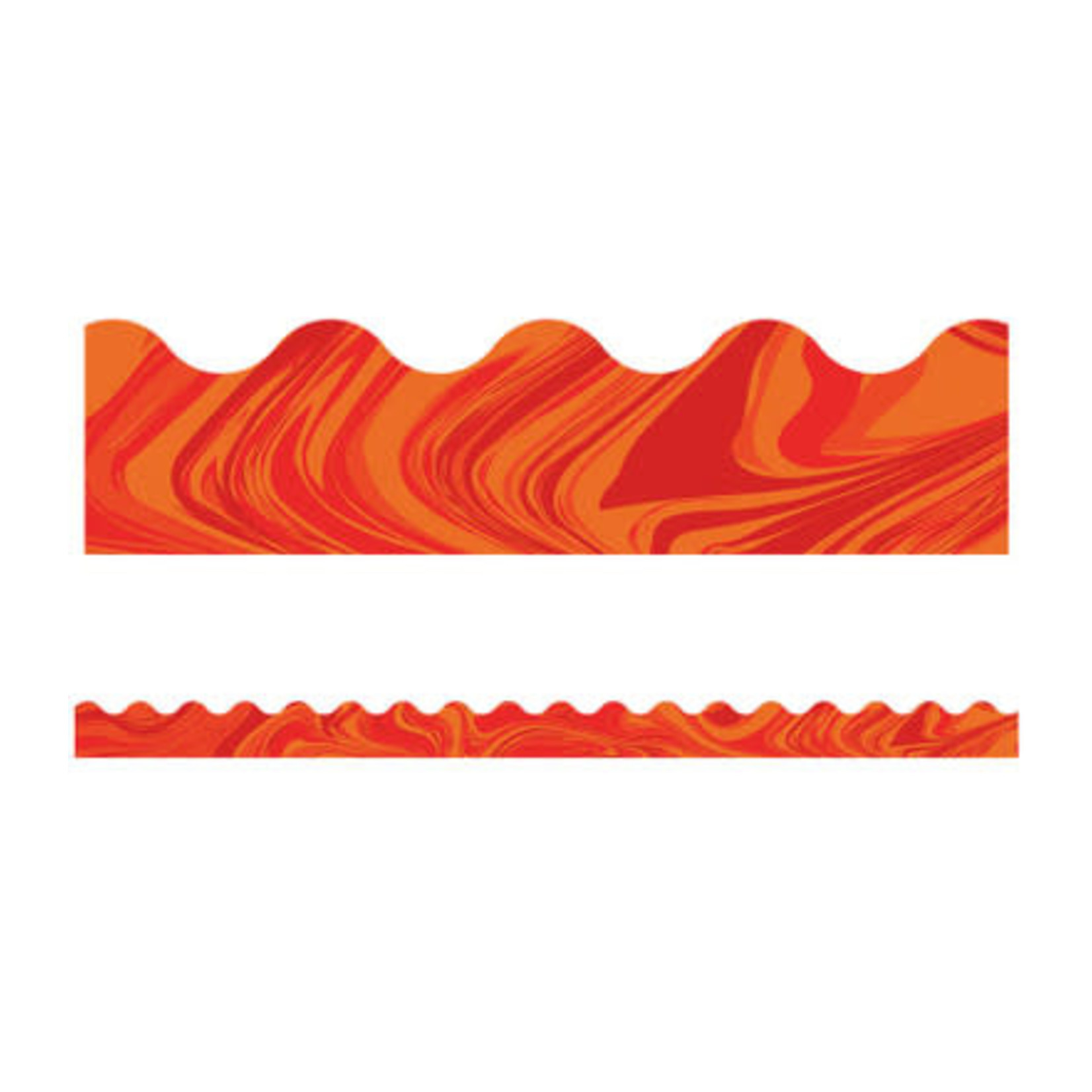 CARSON DELLOSA PUBLISHING CO Red Marble Scalloped Borders